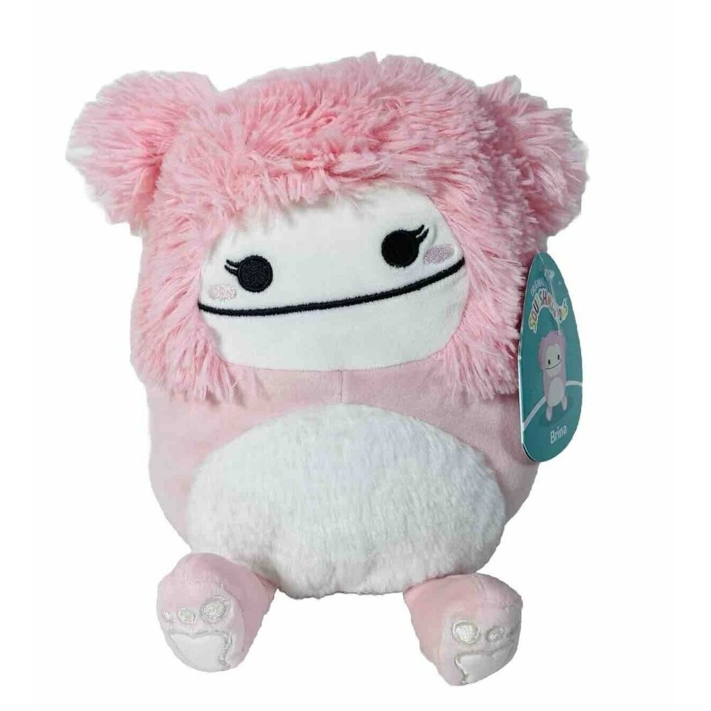 Squishmallows 8" Brina Pink Bigfoot With Fuzzy Belly